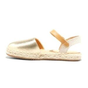 Cat & Jack Girls Gold Espadrille Sandals Size 4‎ NWOT